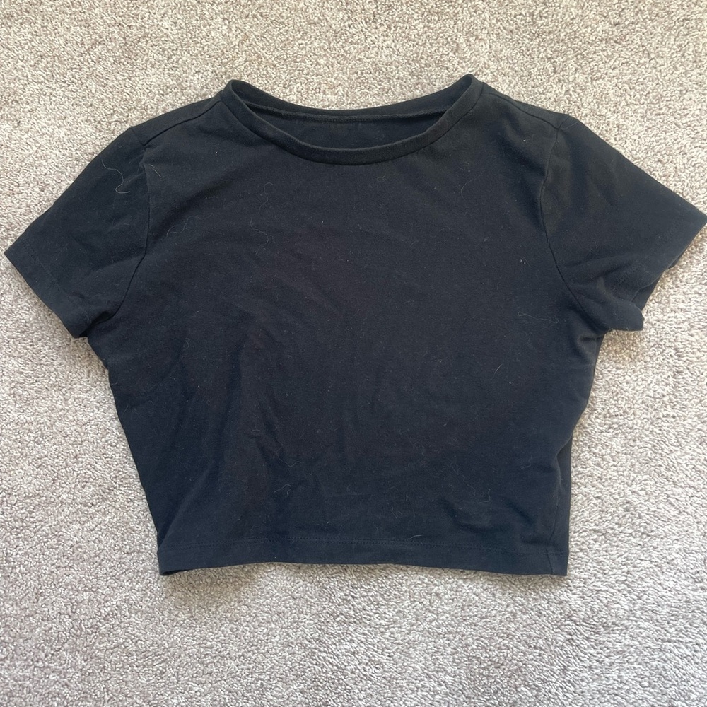 Black crop top